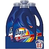 Dash Power Detersivo Liquido Lavatrice, 88 Lavaggi (4x22), Azione Extra-Igienizzante Per Capi Colorati, Efficace Anche A Fred