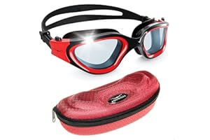 AqtivAqua Lunettes de Natation, DX Lunettes Piscine à Champ de Vision Large pour Adultes Hommes Femmes, Anti-Buée Étanches