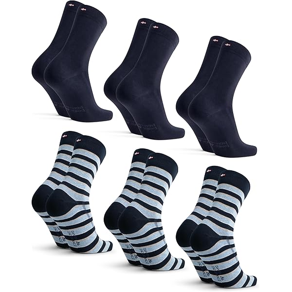 DANISH ENDURANCE Dempende Sportsokken, Biologisch Katoen, Sokken voor Heren & Dames, Unisex 3 of 6-pack Wit 48-51