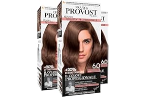 Franck Provost Tinta Permanente Riutilizzabile per Capelli con Trattamento di Bellezza Colorazione Professionale e Copertura Ottimale a Lunga Durata Colore 6.0 Biondo scuro luminoso - 3 Tinte