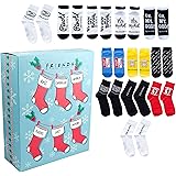 Paladone PP9158FR, Friends TV Show Sock Calendario dell'Avvento 2021-12 giorni Natale conto alla rovescia - Unisex, Multicolo