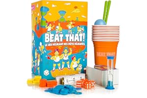 Beat That - Le Jeu Délirant des Défis Déjantés - dès 8 Ans - Coffret de 160 Défis à Relever en Famille ou Entre Amis - Jeu de Société pour Enfants et Adultes de 2 à 8 Joueurs