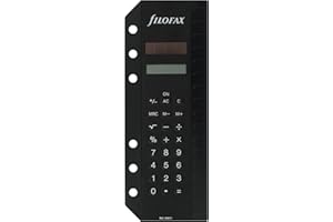 Filofax 134011 Calculatrice pour Organiseur Noir