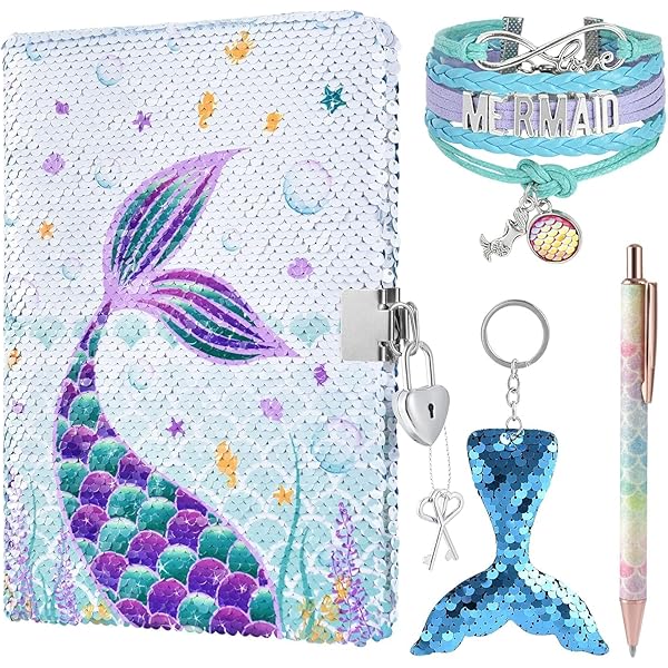 Coffret Journal Intime Licorne Avec Cadenas - Inclut Trousse, Stylos, Papeterie - Cadeau Fille