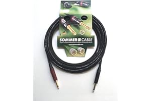 SOMMER CABLE Sommercable Instrument SC Spirit LLX "Low Loss" équipé Jack NP2X-BAG / NP2X-AU-SILENT Neutrik (3m)