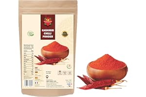 THE WORLDWIDE MINT Kashmiri Chilli Powder (100g/3.52oz) | Red Chilli Powder |Vegan and Gluten Free | 100% Natural | Authentic | No Additives | kashmiri Red Chili Powder for Cooking in Resealable Zip Lock Pouch