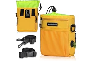 WALDSEEMÜLLER Sac de Dressage pour Chien, Pochettes à Friandises de Nourriture Traiter, Poches de Formation d'animal avec Clip Ceinture Ajustable Distributeur de Déjections Canines