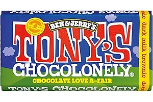 Tony's Chocolonely Chocolate Love A-Fair Dark Milk Brownie Chocolate Bar 180g