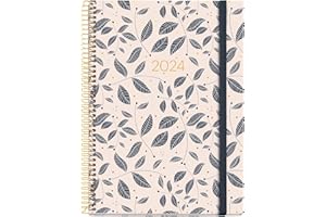 Miquelrius - Agenda Anual 2024, Semana Vista, Tamaño Plus 155 x 213 mm, Cubierta rígida, Encuadernación espiral, Cierre con goma, Español, Inglés y Portugués, Hojas con stamping oro