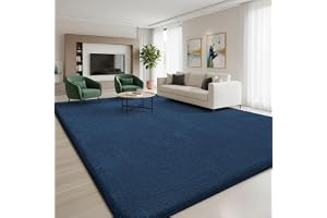 Homaxy Modern vardagsrumsmatta mysig, fluffig, mjuk, tvättbar, matta med halkfri undersida, kort lugg, för hall, barnrum, sov