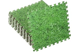 Takezuaa Foam Exercise Mats,60cm x 60cm Large Gym Flooring Mat,Interlocking Puzzle EVA Floor Tiles,Non-Slip Soft Cushion Floor Protector Home Workout Mat,Fitness Training Equipment