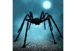 ‎JOYIN JOYIN 1.52 Meter Halloween Outdoor Dekorationen Haarige Spinne (Schwarz)