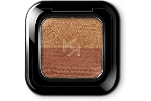 KIKO Milano Bright Duo Eyeshadow - Shade 14 Orange Gold/Copper | Duo Shades | Rich Intense Payoff