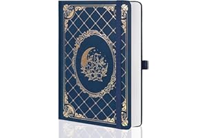 MGGAO Cuaderno de rayas para mujeres y hombres, 320 páginas numeradas, papel grueso 100 GSM, cuaderno de tapas duras A5 para escribir, cuaderno de rayas, para la escuela, los viajes, el trabajo