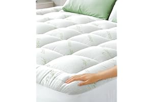 NIAGARA SLEEP SOLUTION Green Viscose Made from Bamboo Mattress Topper 120x190 cm, 800 gsm with Skirt 7D/3D 70/30