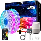 Gesto 10 Meters LED Strip Lights with Adaptor - Music Sync RGB Lights with Alexa, Google & App Operated 600 Led Waterproof Sm