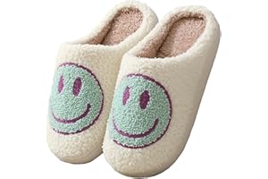 Meik Mangni Chausson Femme Homme Pantoufles en Peluche Chaud Fourrure Mules Memory Foam Slippers Antidérapant Semelle Intérieur/extérieur