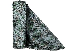 Raysent Red de Camuflaje persianas de Malla Doble para decoración Caza Patio Campamento fotografía Granja Refugio ocultación de Coche Fiesta exhibición telón de Fondo Paintball Cortina Techo Valla