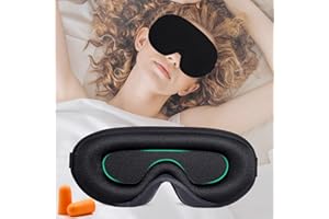 liuchanghe Mascherina per Dormire 3D, Maschera Occhi per Dormire per Bloccare la Luce, Pressione Oculare Zero, Super Morbido e Confortevole per il Sonno, Viaggi, Pisolino, Meditazione