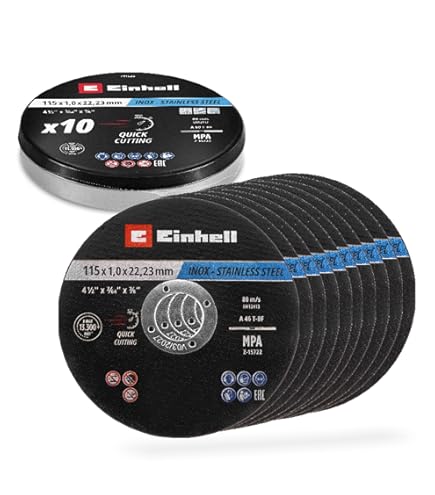 Dischi Da Taglio Metallo Einhell - Set 3 Pezzi Ø230mm Per Smerigliatrici Angolari - Foto 13