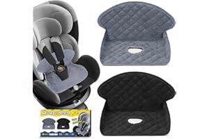 MEMOEVER Potty Training Car Seat Protector, Waterproof Soft Pads for Toddlers and Infants, Travel-Friendly Non-Slip Car Seat Liner Fits All Car Seats and Strollers