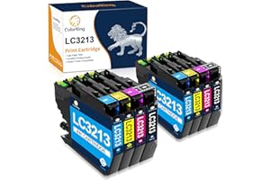 ColorKing LC3213 Cartuchos de Tinta Compatible para Brother LC3213 LC3211 para DCP-J572DW MFC-J491DW MFC-J497DW MFC-J895DW MFC-J890DW DCP-J774DW DCP-J772DW (2 Negro/2 Cian/2 Magenta/2 Amarillo)