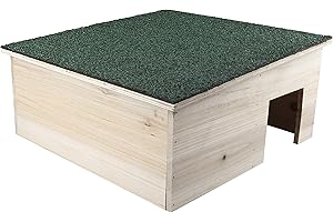 Windhager Maison pour hérisson, Hôtel pour hérissons, cabane pour hérissons, hiberner et Dormir en Hiver, cabane pour hérissons, 38 x 38 x 18 cm, 06042