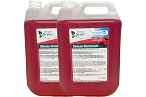 LINK SUPPLIES 2 x 5 Litre Simply Green Pet Disinfectant and Deodoriser Cherry Scent