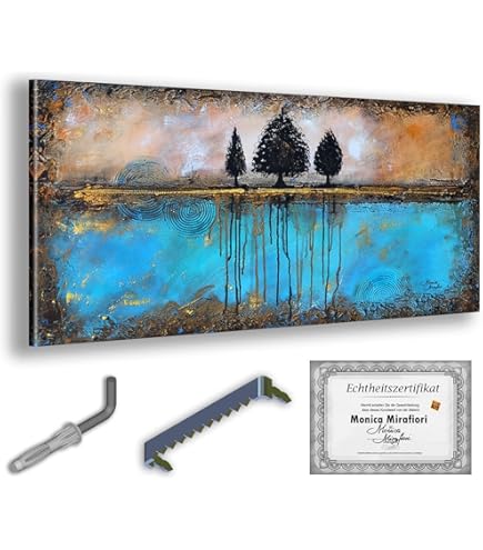CVHOMEDECO. Handbemalte Rosen-Gemälde – 3er Set Auf Ovalem Holzrahmen, 17,1x22,2 Cm, Für Wanddekoration