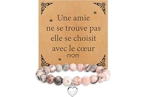 XiuSpark Idée Cadeau Meilleure Amie Femme - Bracelet Original pour Anniversaire, Saint Valentin, Retraite, Noël