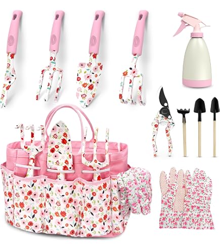 Ensemble d'outils de Jardinage Outils de Jardinage 8 pièces avec Sac de Jardin Gants de Ensemble d'outils de Jardinage Outils de Jardinage 8 pièces avec Sac de Jardin Gants de