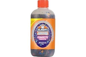 ELMER'S Elmer’s Confetti Slime Activator | Washable & Kid-Friendly Magical Liquid Glue Activator | 245 g Bottle