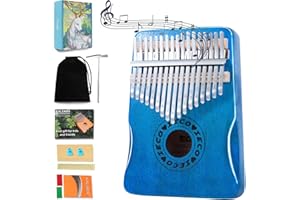 IECO Kalimba Thumb Piano 17 Key Finger Piano Portable Mbria w/Songbook, Tuning Hammer, Music Gifts for Adults Kids Beginners