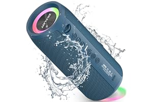 Zealot Altavoz Portátil Bluetooth con Luz LED, Altavoz Exterior Inalámbrico, 40W Graves Estéreo Potentes, Autonomía de 30 Horas, Puerto de AUX, USB, Micro SD/TF, Bluetooth 5.2 y IPX6 Impermeable