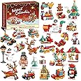 DREACAREFT Building Blocks Advent Calendar 2024 Kids, 24 Days of Christmas Countdown Building Blocks, Fun Building Christmas Advent Calendar Teen Boys