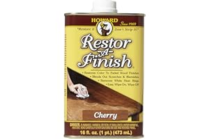 HOWARD PRODUCTS Howard Restor-A-Finish Cherry RF9016 Restore The Original Finish Remove Heat and Stain Marks on Wooden Furniture 473ml