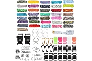 LUPATDY Paracord 550 Corde paracorde 3mm paracorde Bracelet, Corde Multifonction Contient Boucle de Corde et Aiguilles à Coudre Convient pour la Fabrication de Cordon, Trousseau, Bracelet