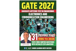 GATE ECE Books 2027 | GATE ECE PYQ Book with 31 Years (1996-2026) Previous Solved Papers & Detailed Solutions | GATE 2027 Electronics and Communication Engineering Book | IFAS Publications