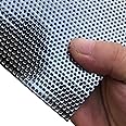 FengYoo Perforated Metal Sheets-Expanded & Perforated Sheets-Perforated Stainless Steel Sheet-20GA 0.06" Hole （About 1.5mm） 19.6" X9.8"-Metal Mesh Sheet for Ventilation and Fume Filtration