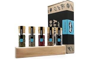 ‎FOODICO Foodico Gin Botanicals Geschenkset I Gin-Tonic Gewürze Geschenkbox I Basic Botanicals Gin Set für Männer und Frauen I Geschenkidee