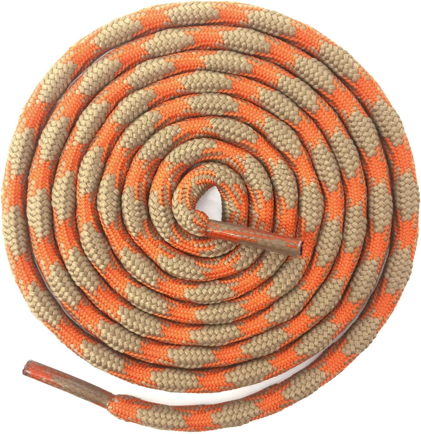 DELELE 2 Pairs Round Wave Non Slip Heavy Duty Outdoor Mountaineering Climbing Shoe Laces String Hiking Shoelaces Shoestring