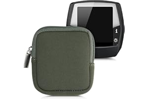 kwmobile Funda Compatible con Bosch Intuvia - Estuche de Neopreno para Ordenador de E-Bike en Verde Oscuro