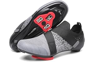 KESCOO Unisex Cycling Shoes Compatible with Peloton Bike Delta Cleats Included Indoor Outdoor Road Spin Bike Shoes for Men Women