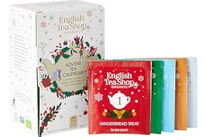 English Tea Shop Organic White Advent Calendar, 25 Tea Bag Sachets