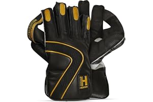 Heega Limited Edition Cricket Wicket Keeping Gloves Leather Advanced Protection and Enhanced Grip Durable Construction, High-Density Finger Protection, Ergonomic Design (Men, Senior)