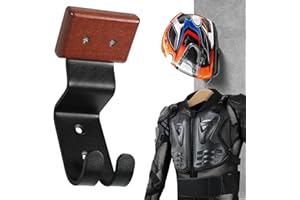 motofans Halterung für Motorradhelm, Ablage mit Haken zum Aufhängen von Motorradhelm und Motorradjacke