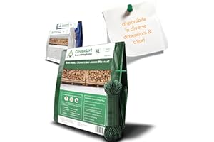 CoverUp! Telo Impermeabile Esterno 1,5 x 6 m [120 g/m²] incl. 17 m corda - Telone Occhiellato Impermeabile per Mobili, Legna, Campeggio, Bici, Telo Coprimoto Impermeabile in PVC Multifunzione - verde