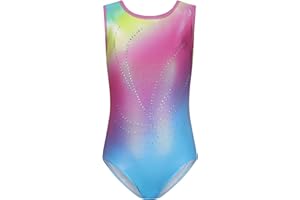SEAUR Ragazze Ginnastica Leotards Body Danza per Bambina da 5 a 12 Anni Senza Maniche/Manica Lunga
