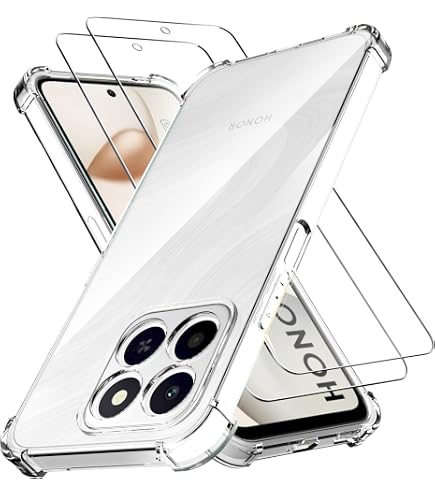 Coque Transparente TPU Pour Honor 400 Smart 5G/4G/X7d - 2 Verres Trempés Inclus, Antichoc, Anti-jaunissement - 3