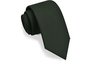 Gusleson 3.15"（8cm） Solid Necktie Tartan Woven TR Material Tie + Gift Box